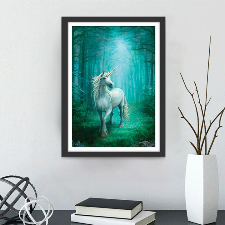 Eenhoorn in het Woud Diamond Painting