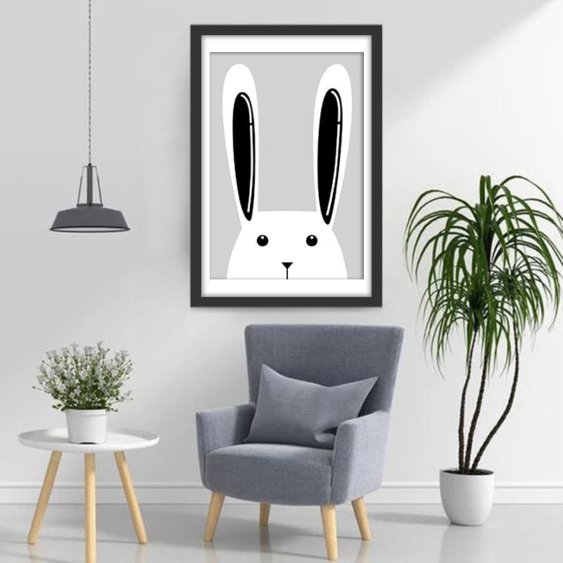 Eenvoudig Schattig Konijn Diamond Painting