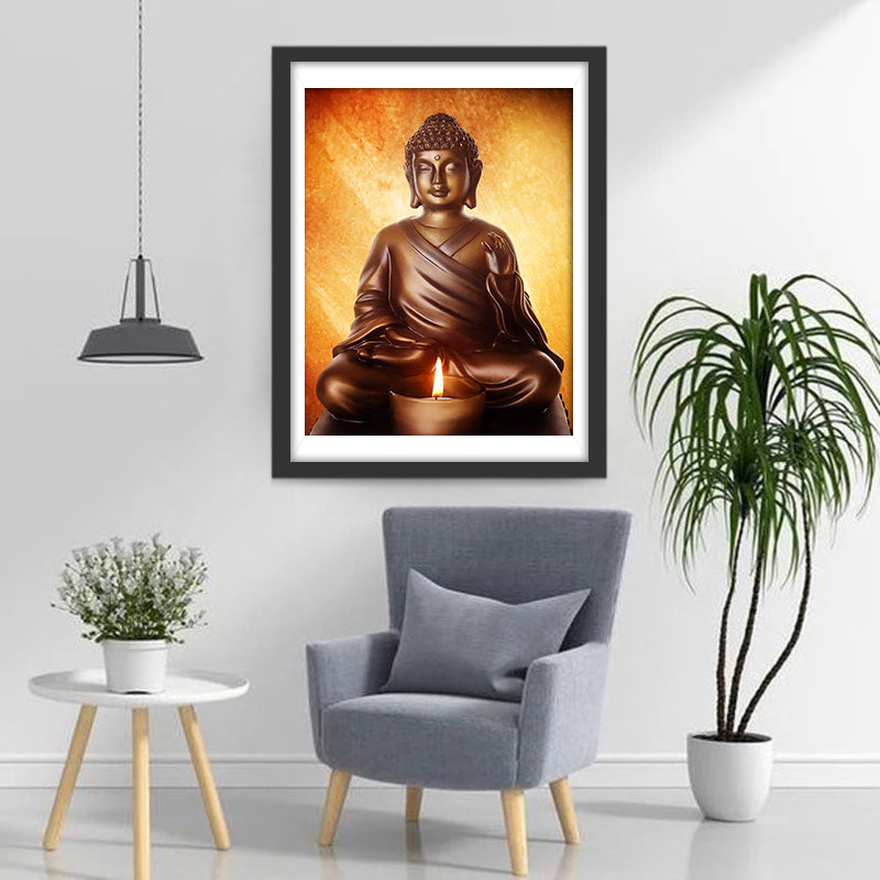 Eerbiedwaardige Ksitigarbha Boeddha Diamond Painting