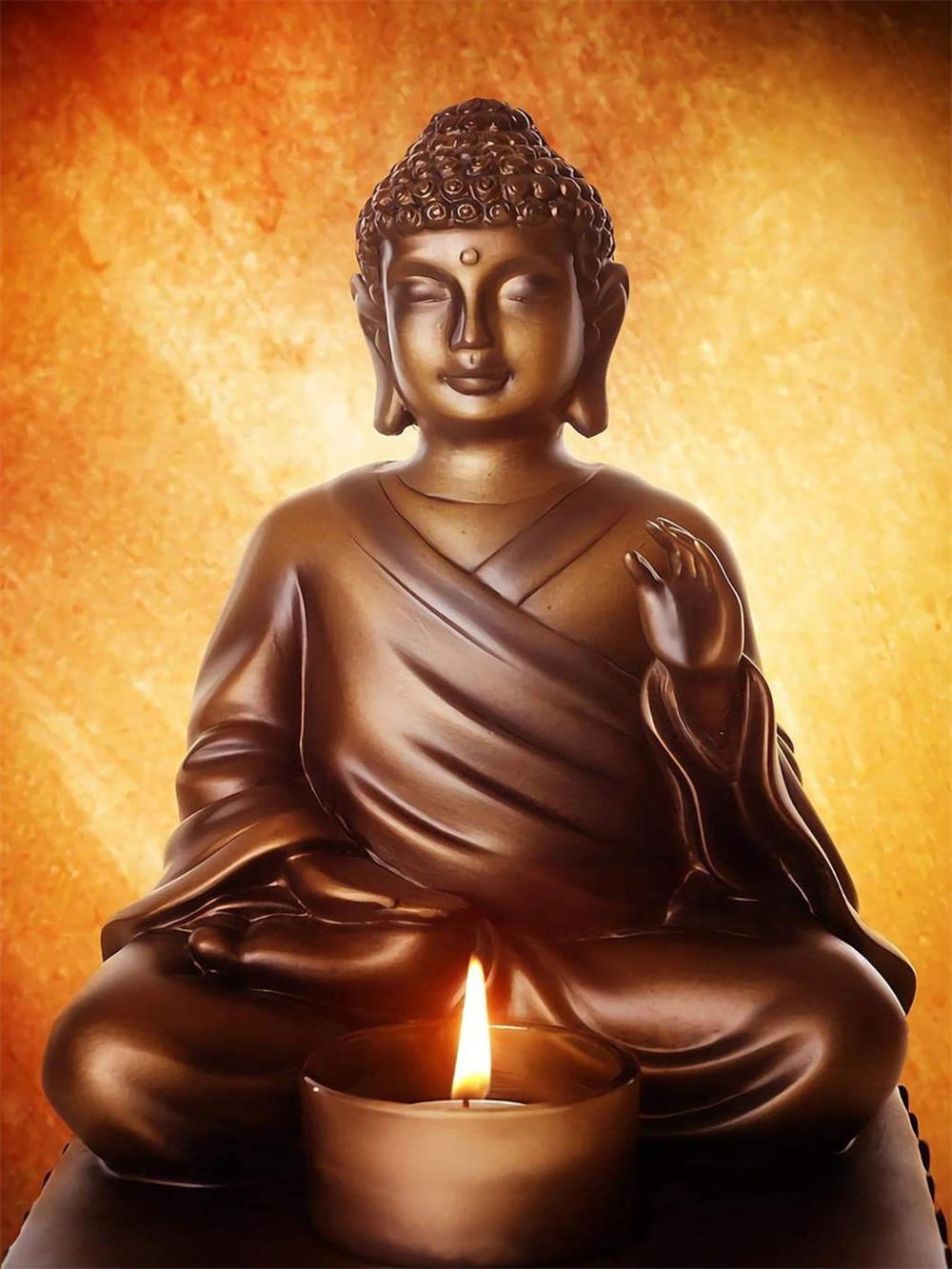 Eerbiedwaardige Ksitigarbha Boeddha Diamond Painting