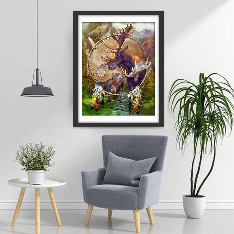 Eland in Dromenvanger-sfeer Diamond Painting