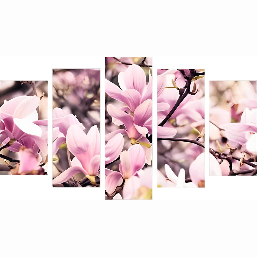 Elegante Magnolia's 5 Platen Diamond Painting