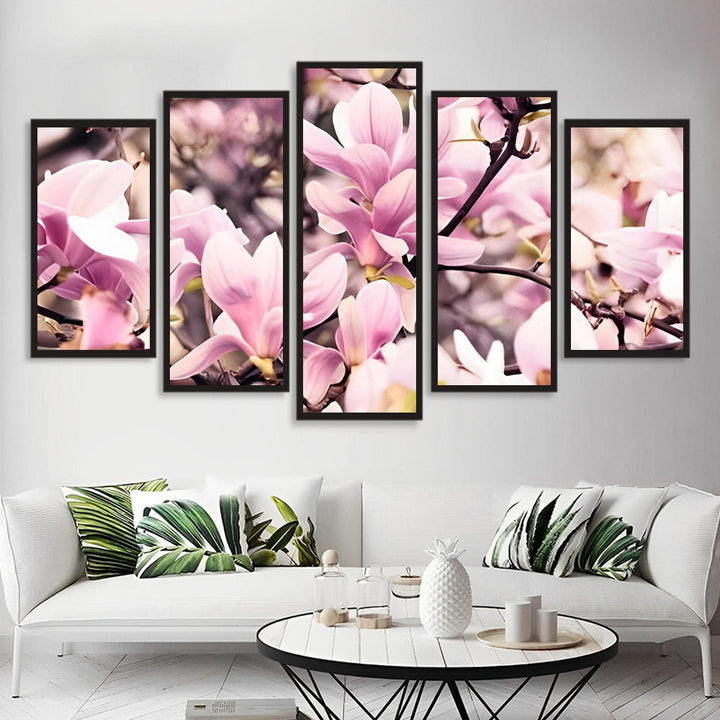 Elegante Magnolia's 5 Platen Diamond Painting