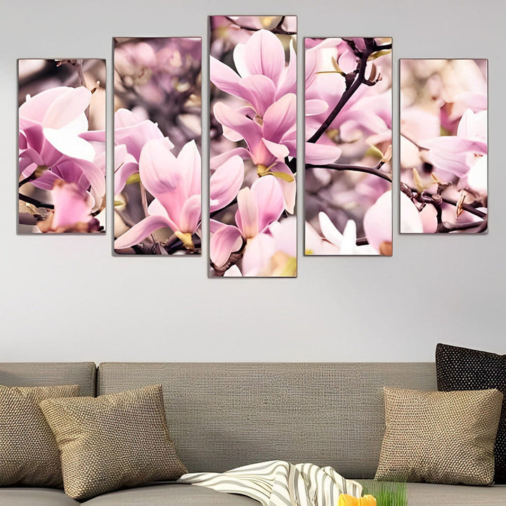 Elegante Magnolia's 5 Platen Diamond Painting