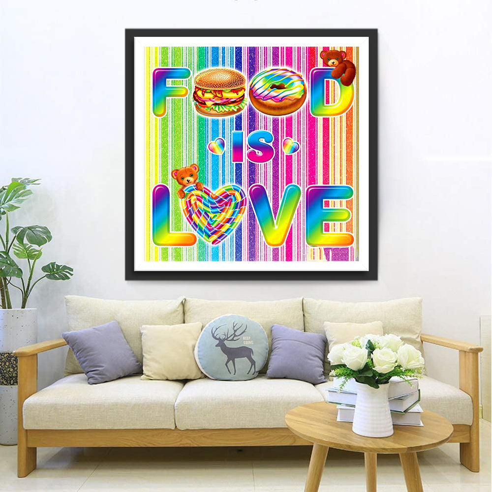 Eten is Liefde Diamond Painting