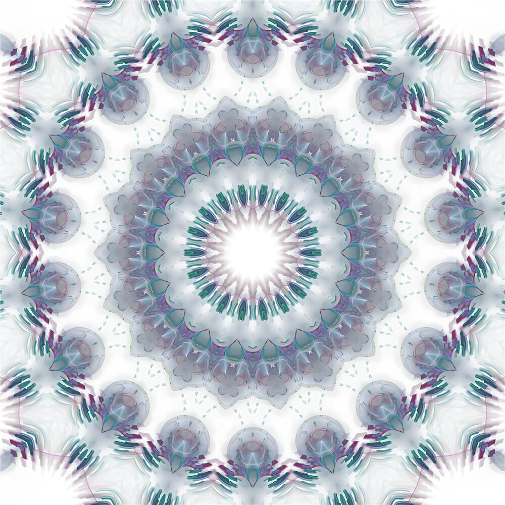 Etherische Bloemenwereld in Cirkelvorm Diamond Painting