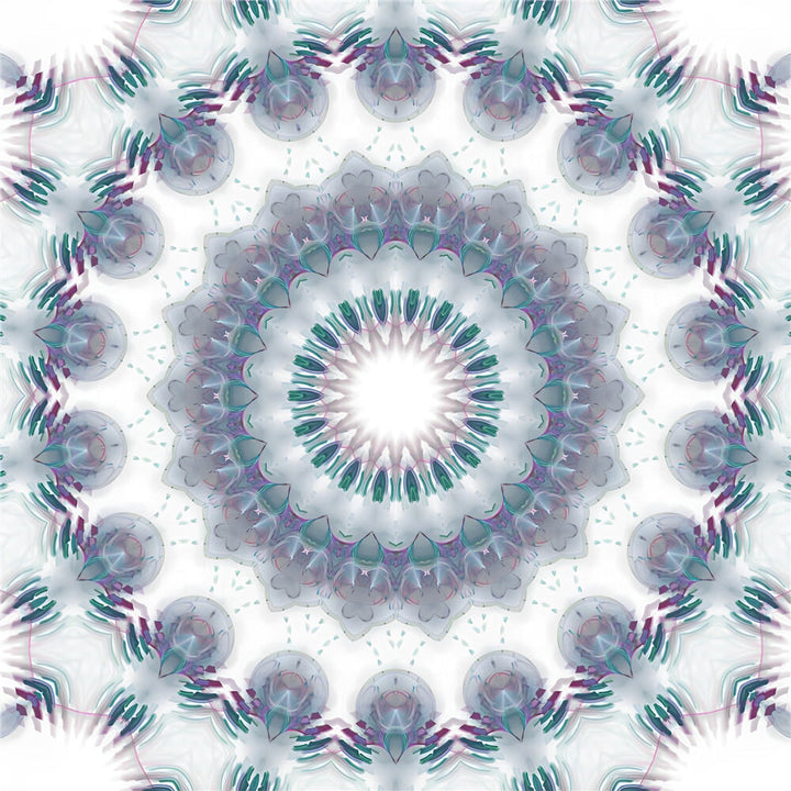 Etherische Bloemenwereld in Cirkelvorm Diamond Painting