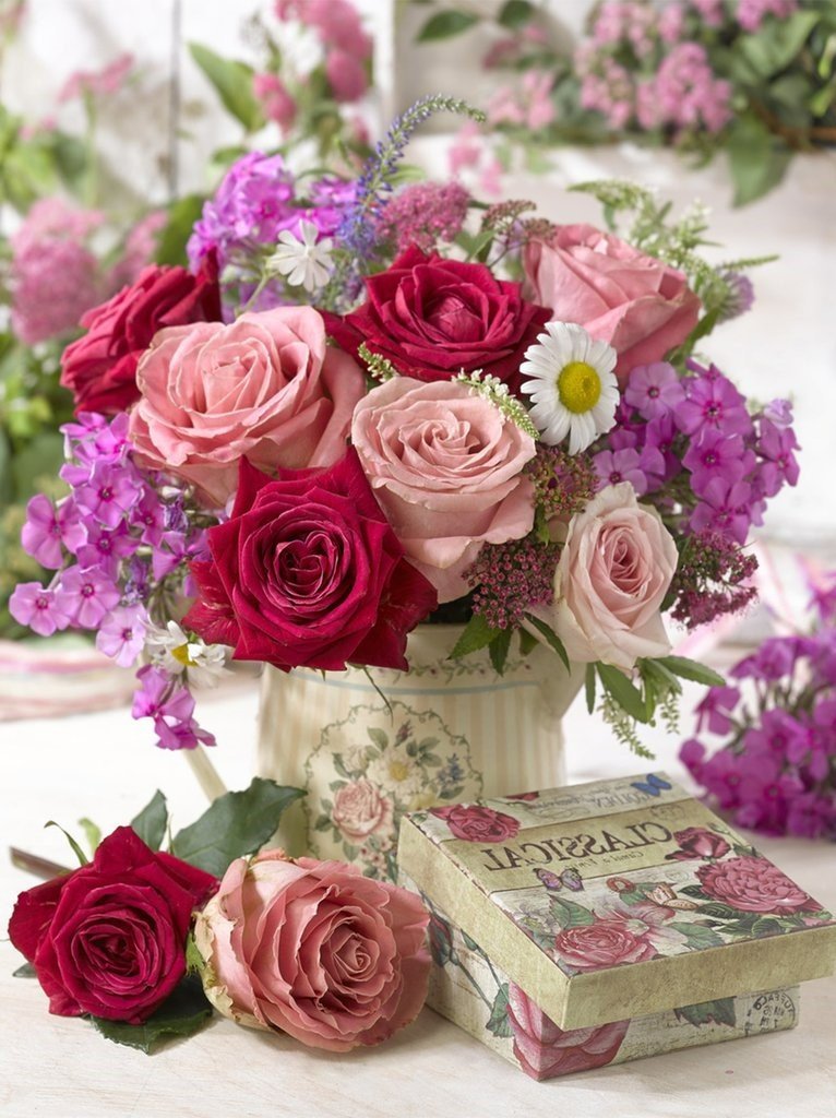 Fantasie-Bloemenmengsel Diamond Painting