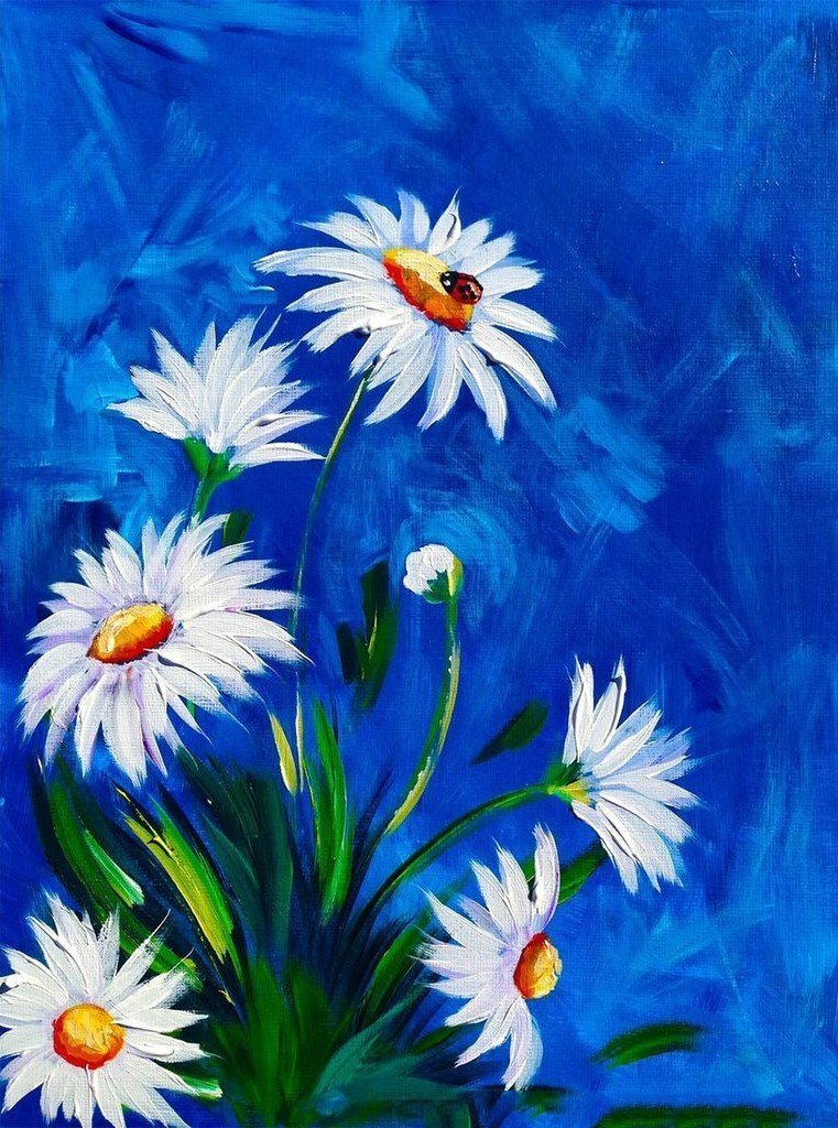 Fantasie-Madeliefjes Diamond Painting