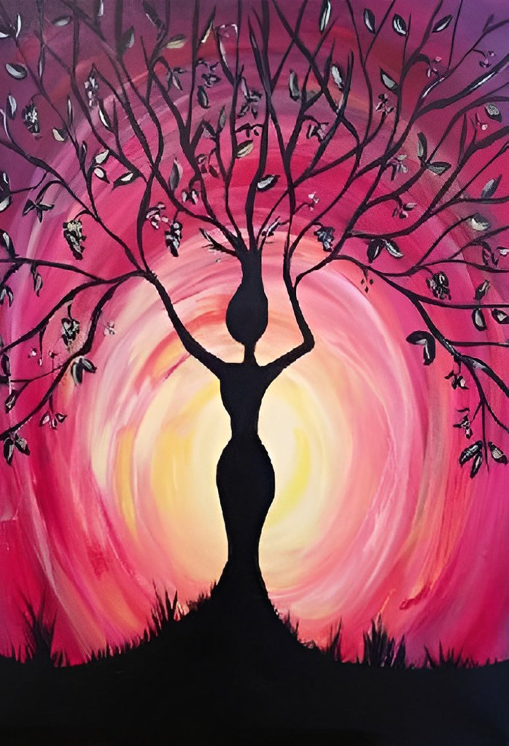 Fantasieprikkelende Bomen Diamond Painting