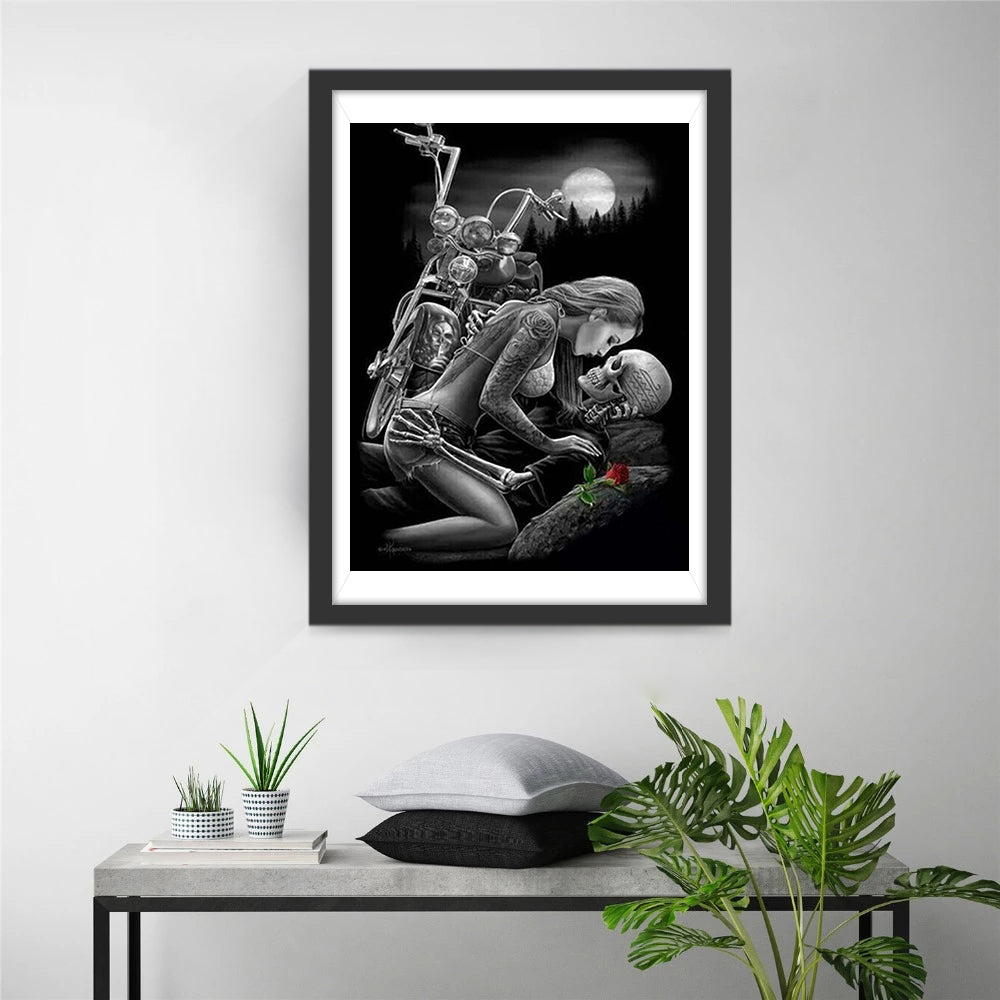 Fantasierijk Griezelig Maanlichttafereel Diamond Painting
