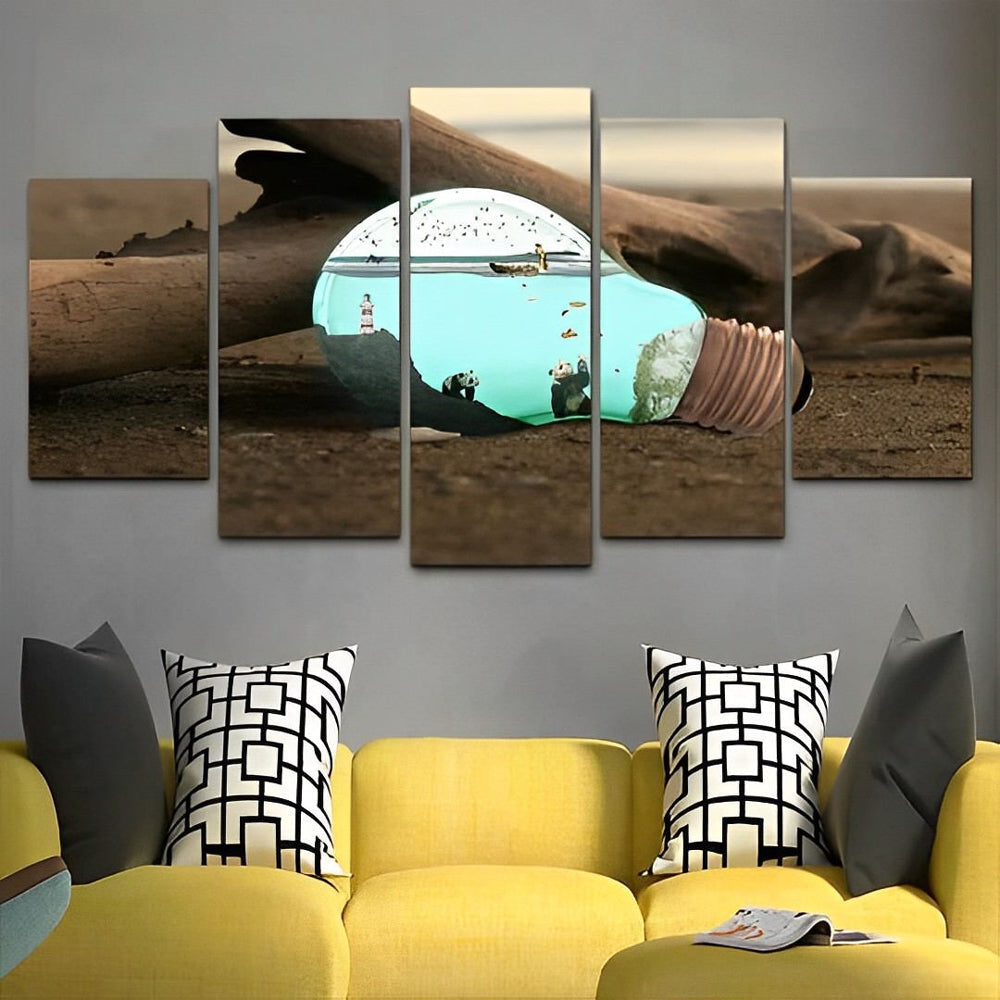 Fantasierijk Kunstwerk 5 Platen Diamond Painting