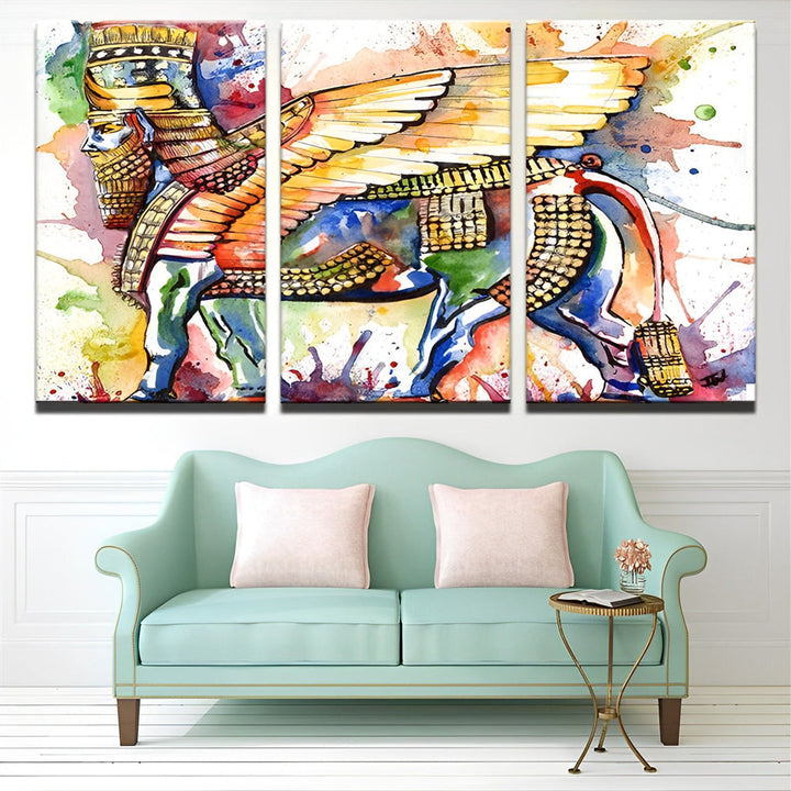 Fantasierijke Vogelbeelden in Kleurvlekken 3 Platen Diamond Painting