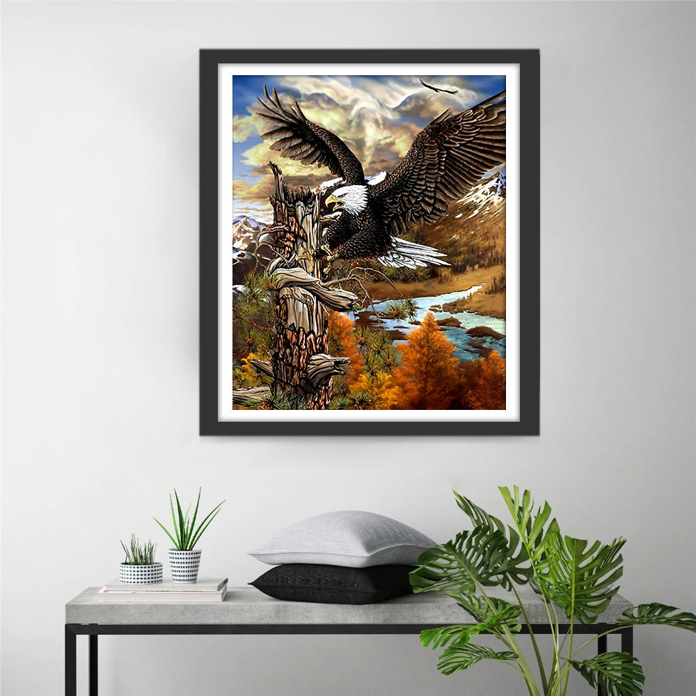 Felle Adelaar Diamond Painting