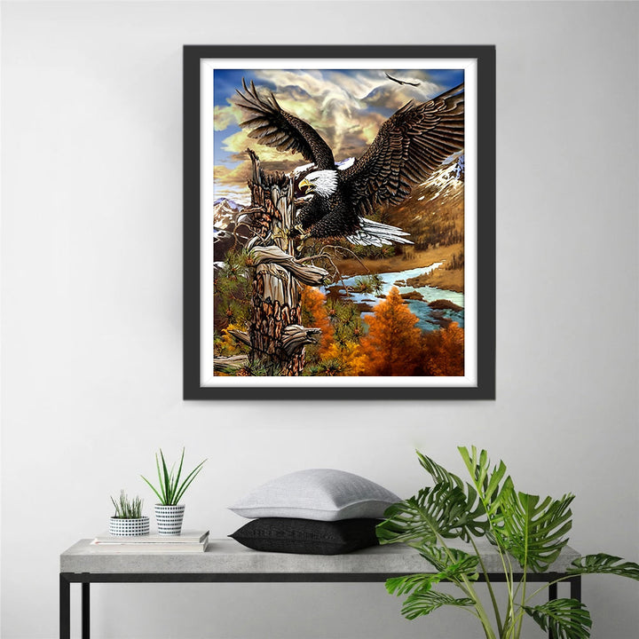 Felle Adelaar Diamond Painting