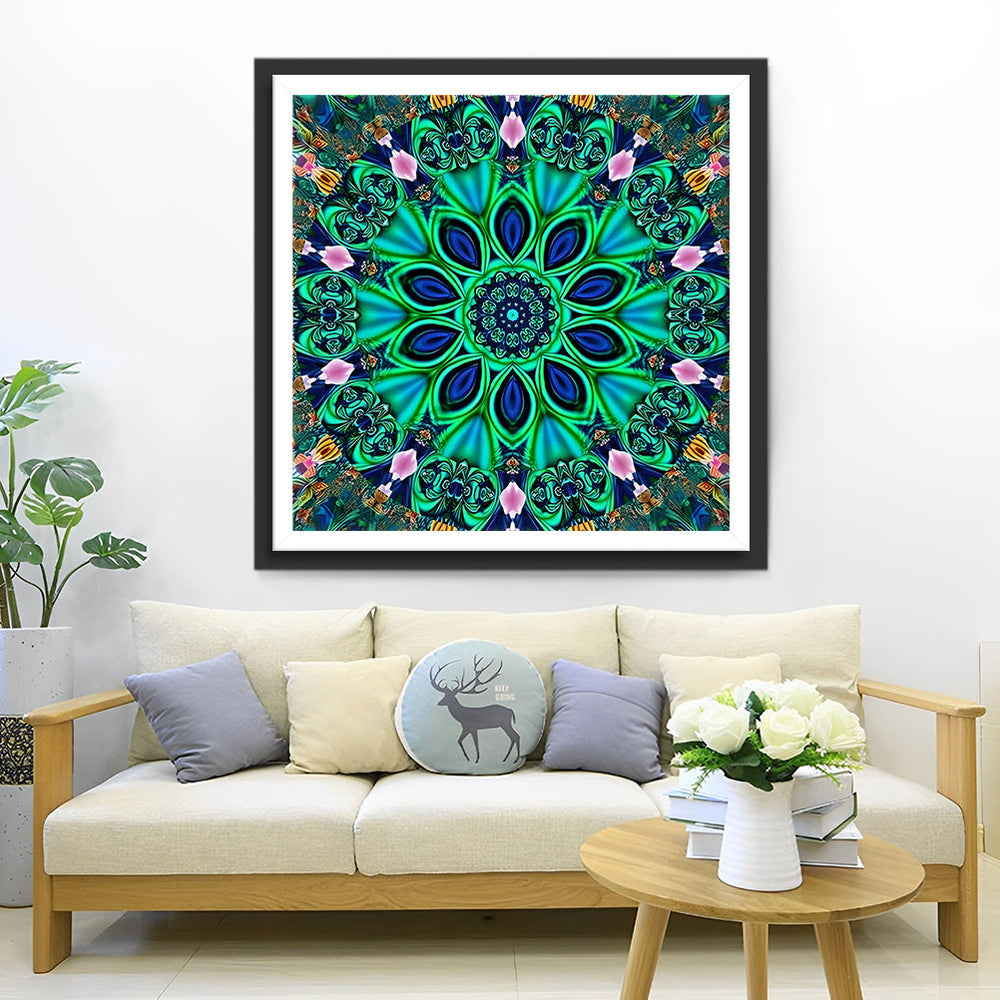 Felle Kleuren, Fascinerend Patroon Diamond Painting