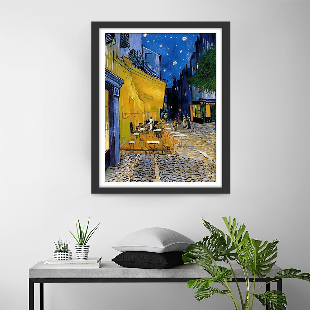 Felle Kleuren in de Nachtelijke Hoek Diamond Painting