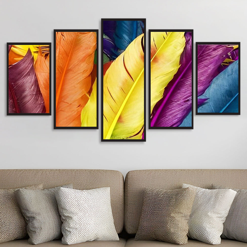 Felle Verenschilderingen als Muurdecoratie 5 Platen Diamond Painting