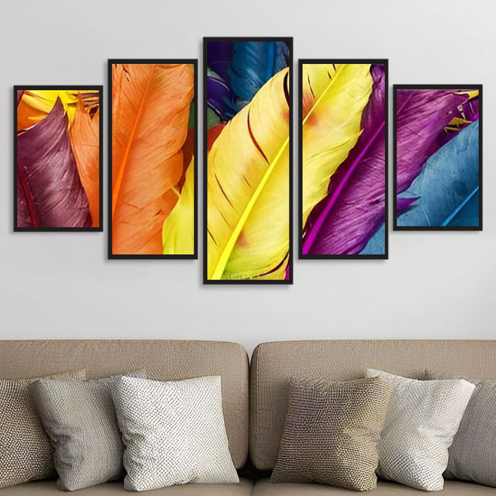 Felle Verenschilderingen als Muurdecoratie 5 Platen Diamond Painting