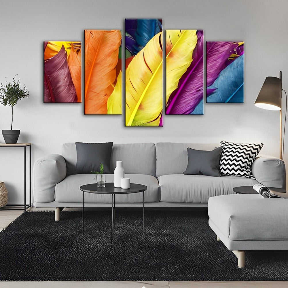 5 Platen Diamond PaintiFelle Felle Verenschilderingen als Muurdecoratie 5 Platen Diamond Painting