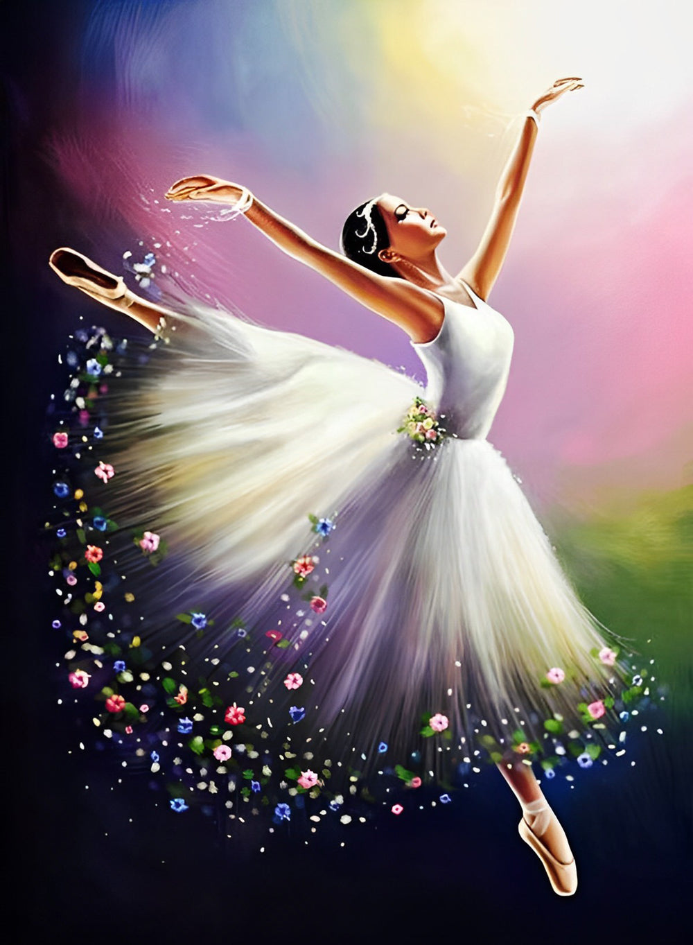 Flexibel Dichterijke Dansscène Diamond Painting