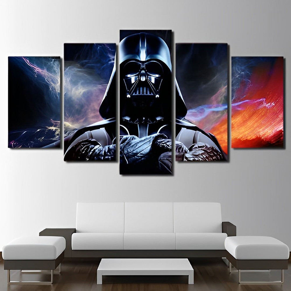 Futuristisch Darth Vader-portret 5 Platen Diamond Painting