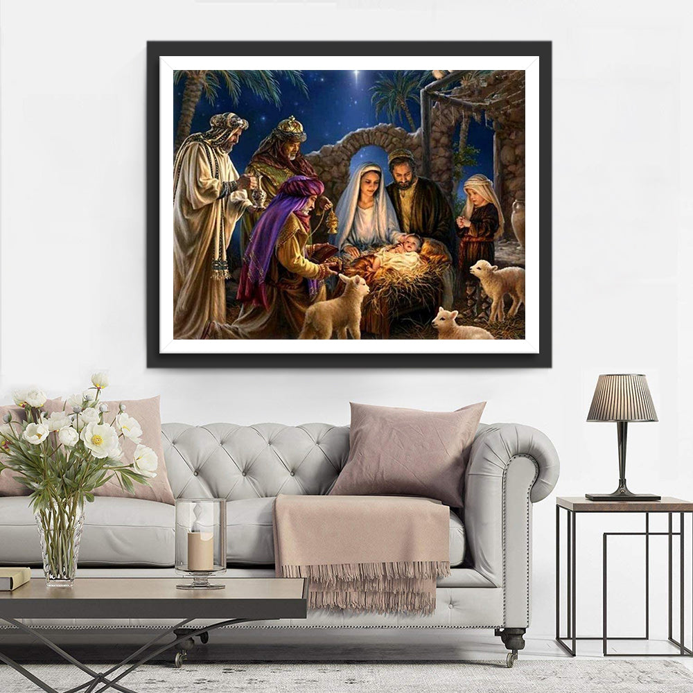 Geboorte van Jezus Diamond Painting