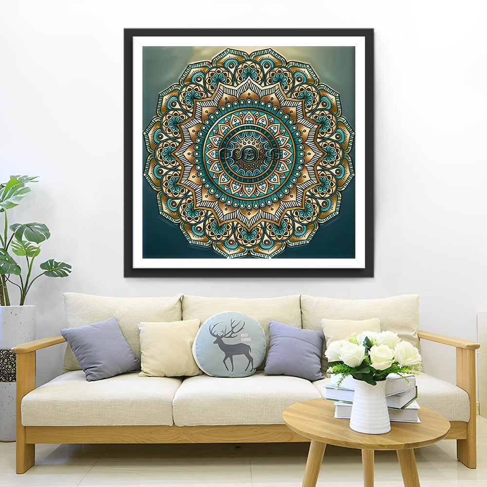 Gedetailleerd Mandala met Diepe Betekenis Diamond Painting