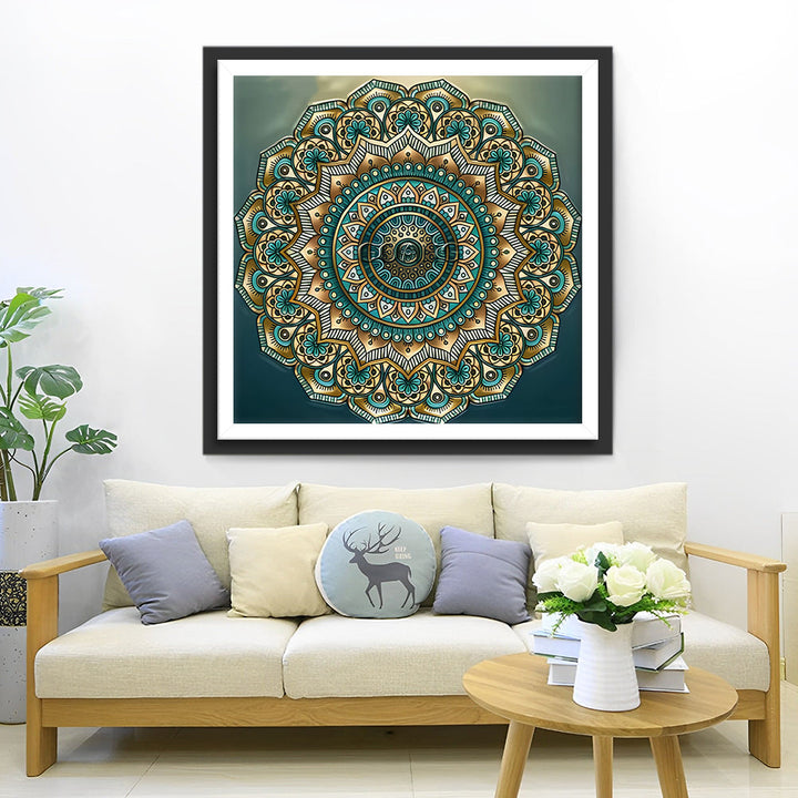 Gedetailleerd Mandala met Diepe Betekenis Diamond Painting