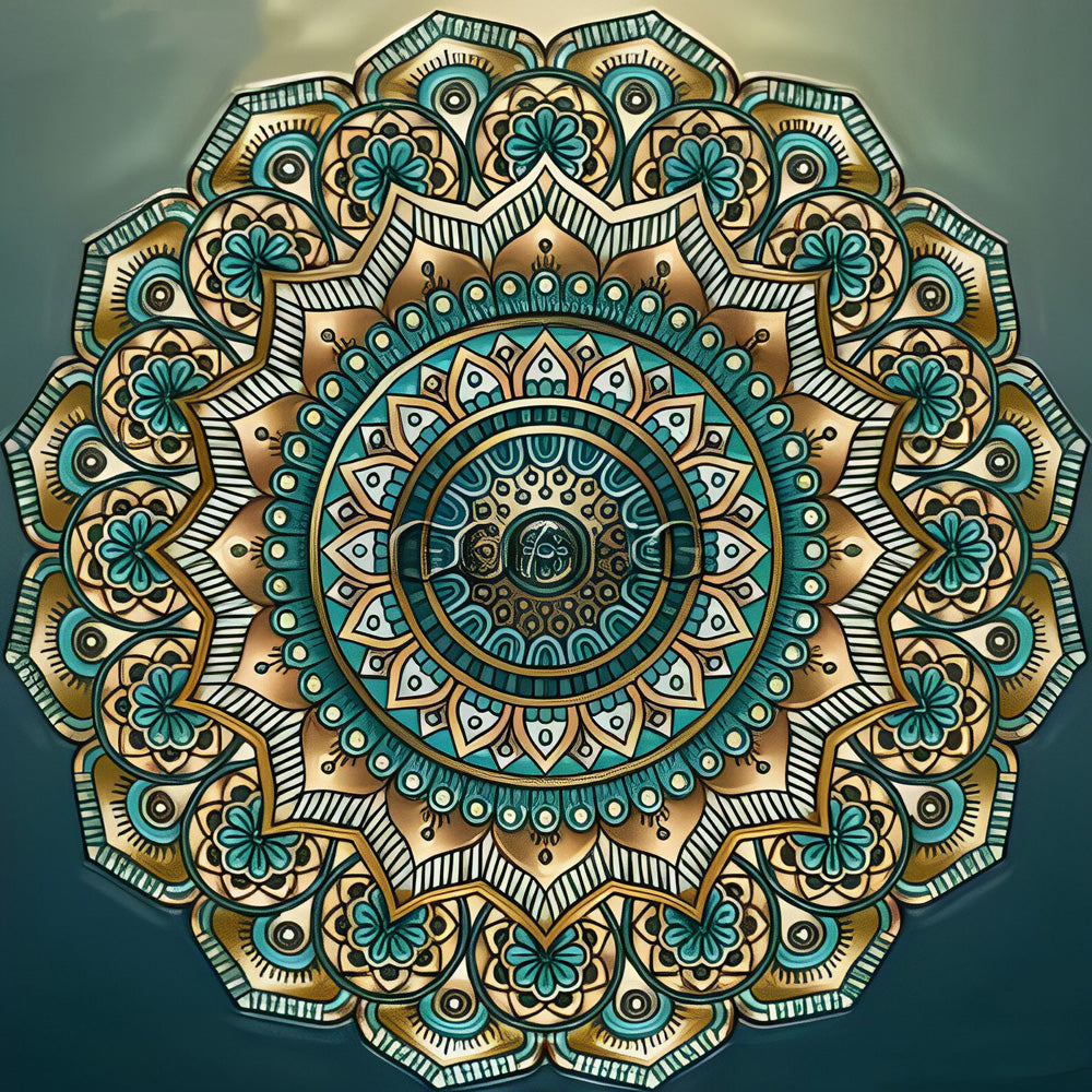 Gedetailleerd Mandala met Diepe Betekenis Diamond Painting