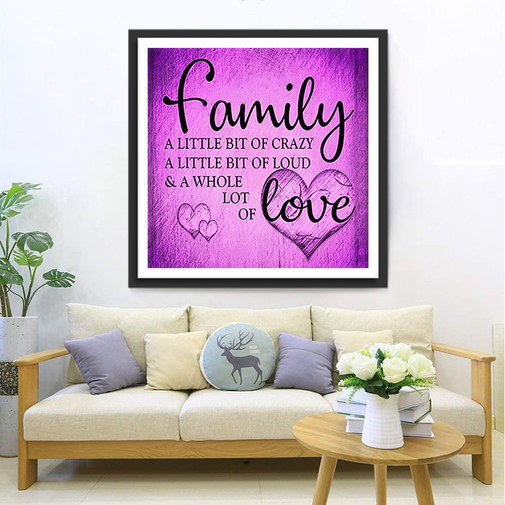 Gek, Luid en vol Liefde Diamond Painting