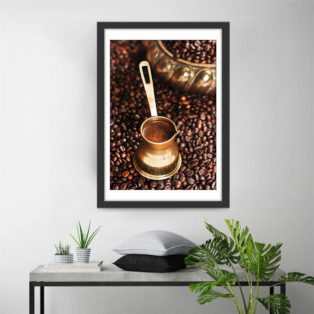 Gemalen Koffie Diamond Painting