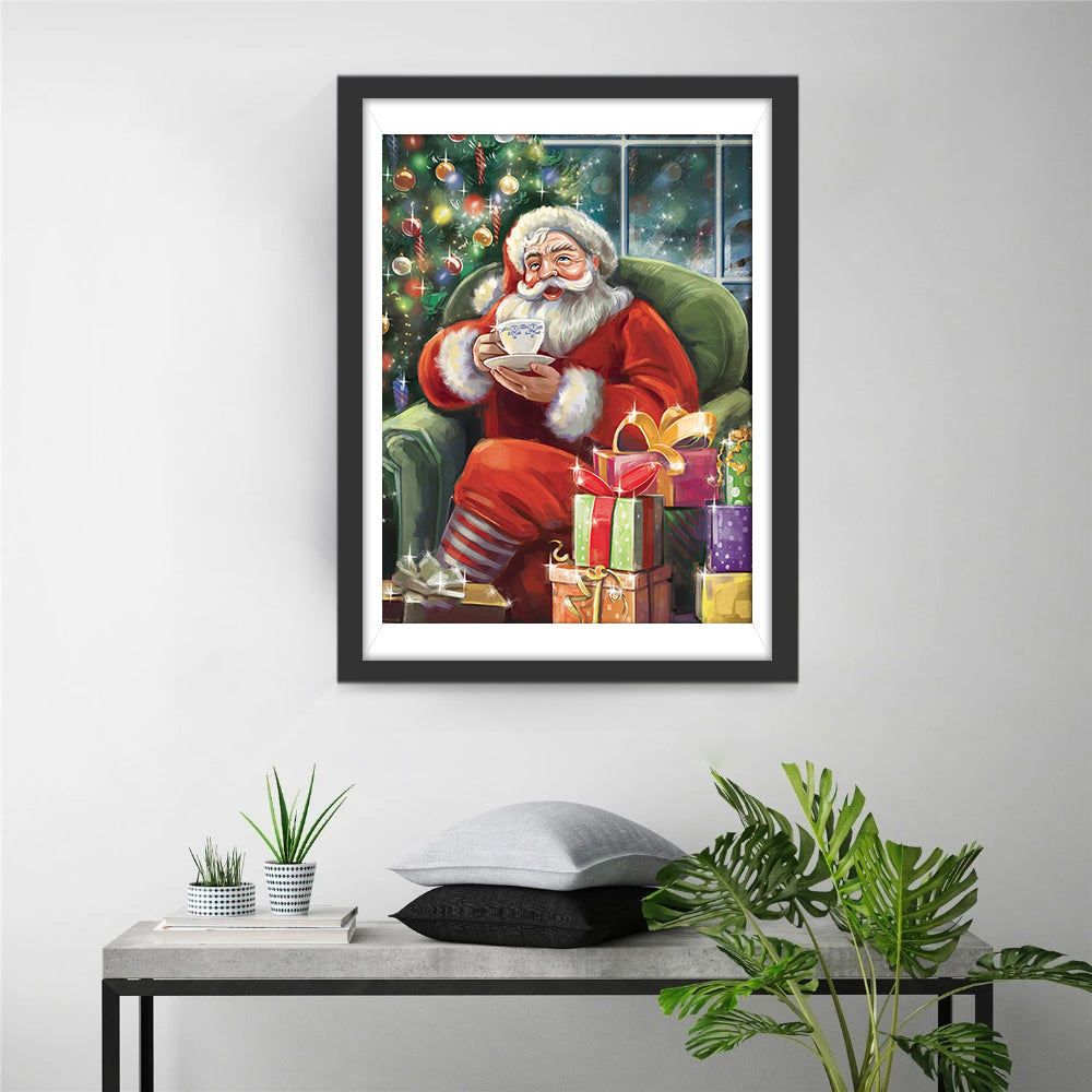 Genietend bij de Boom Diamond Painting