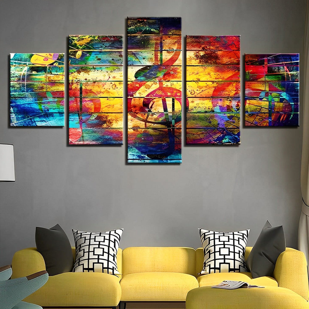 Gevarieerde Muziekverfijning 5 Platen Diamond Painting