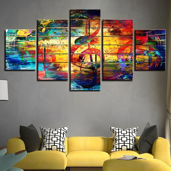 Gevarieerde Muziekverfijning 5 Platen Diamond Painting