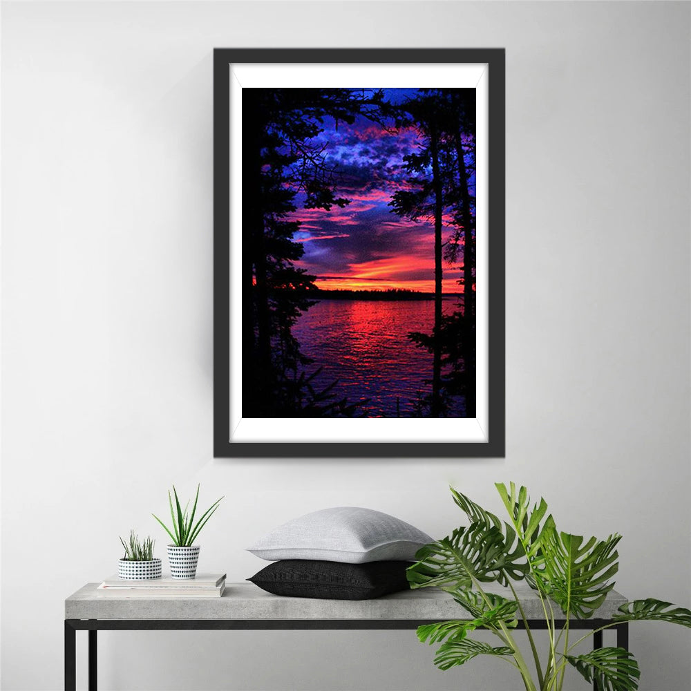 Geweldige Avondhemelpracht Diamond Painting