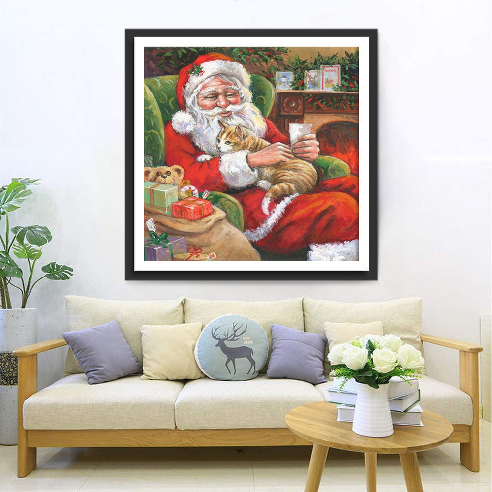 Gezellige Kerstontspanning Diamond Painting