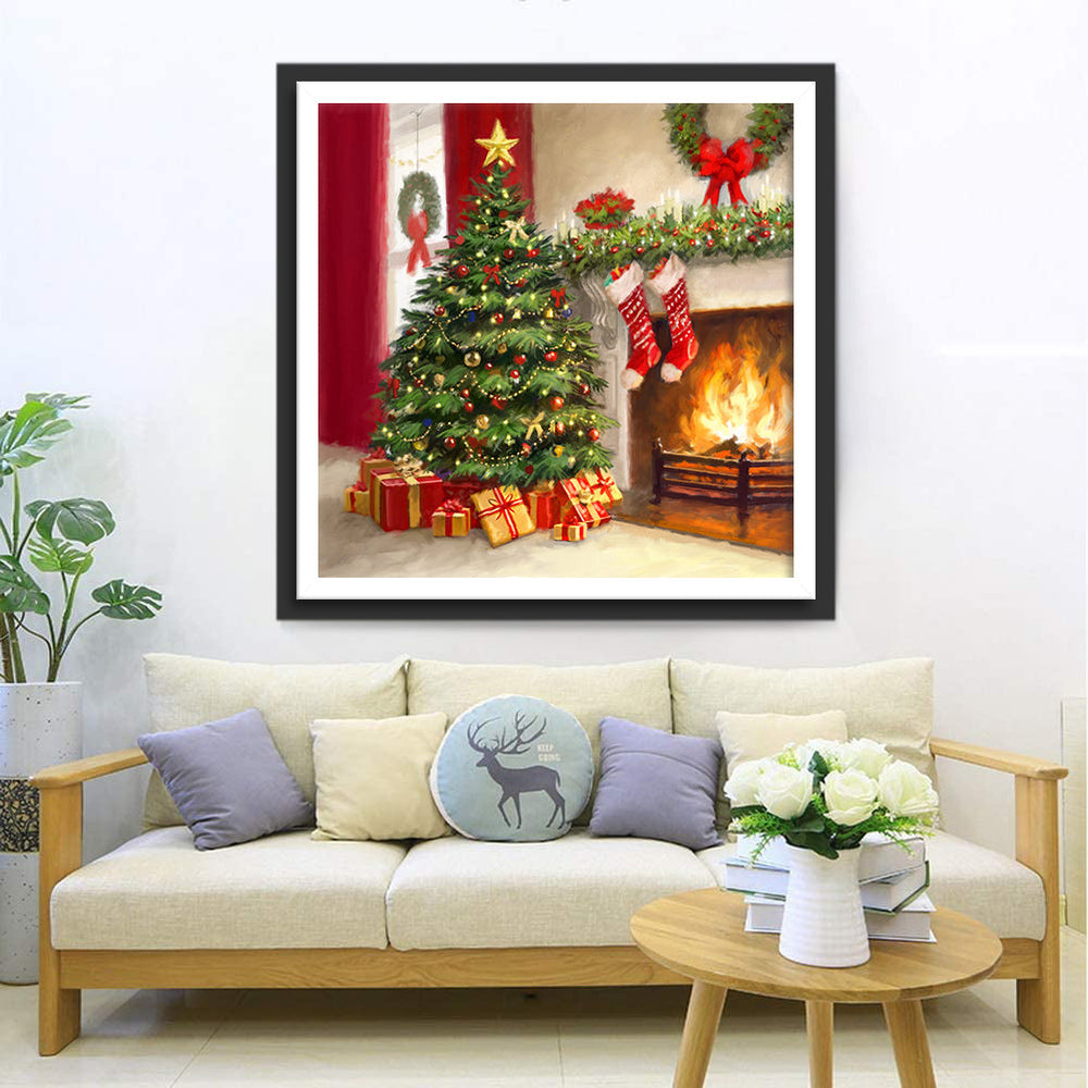 Gezellige Kerstrituelen Diamond Painting