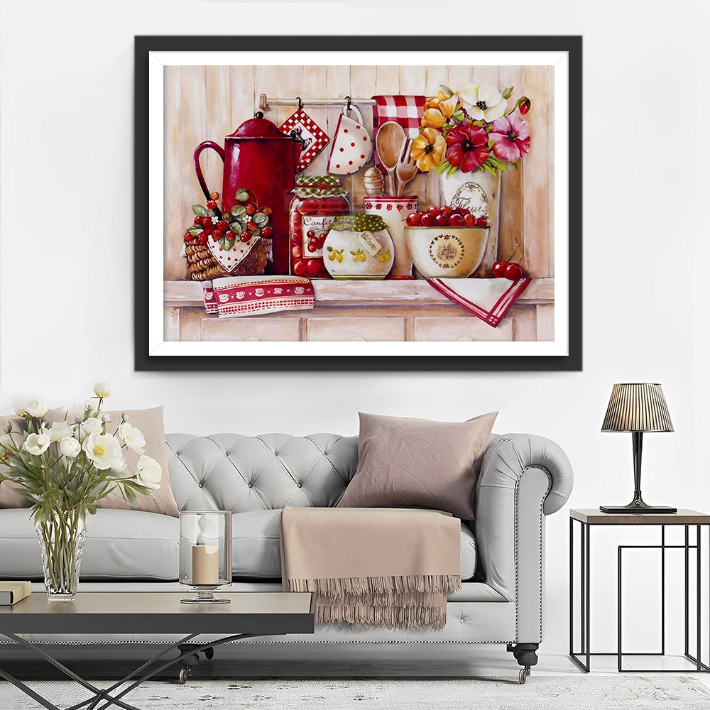 Gezellige Keukenhoek Diamond Painting