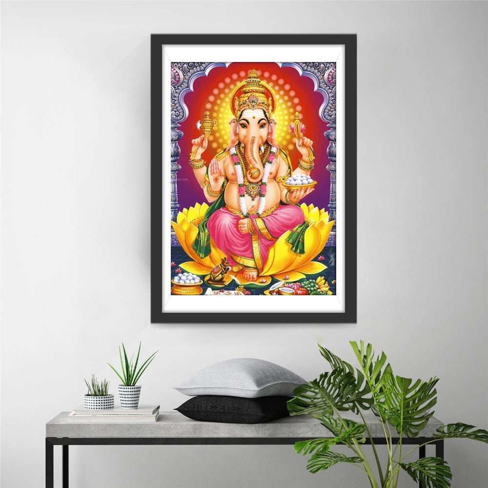 Glorieuze Ganesha op Lotus Diamond Painting