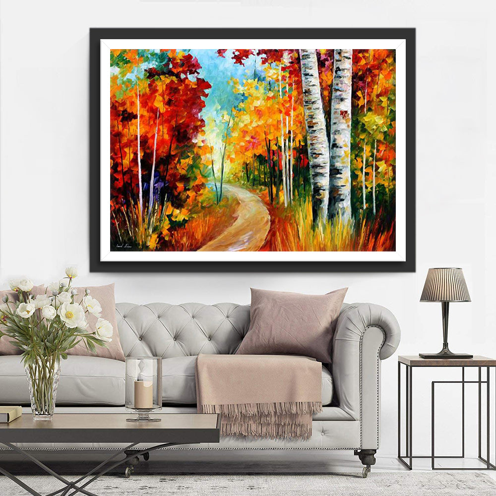 Glorieuze Herfstpalet in de Natuur Diamond Painting