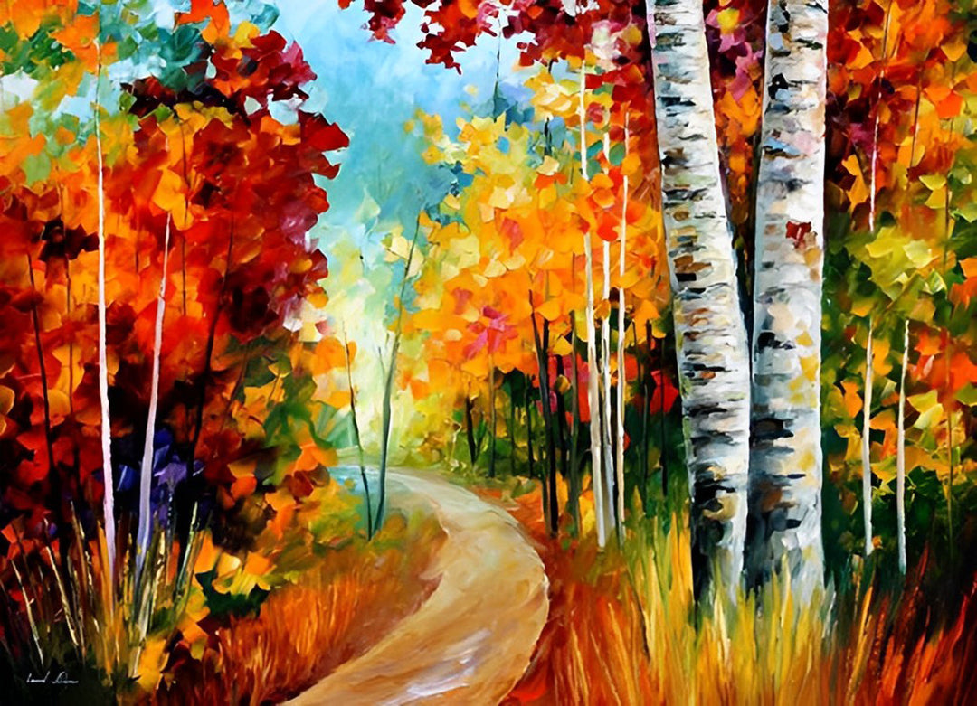 Glorieuze Herfstpalet in de Natuur Diamond Painting