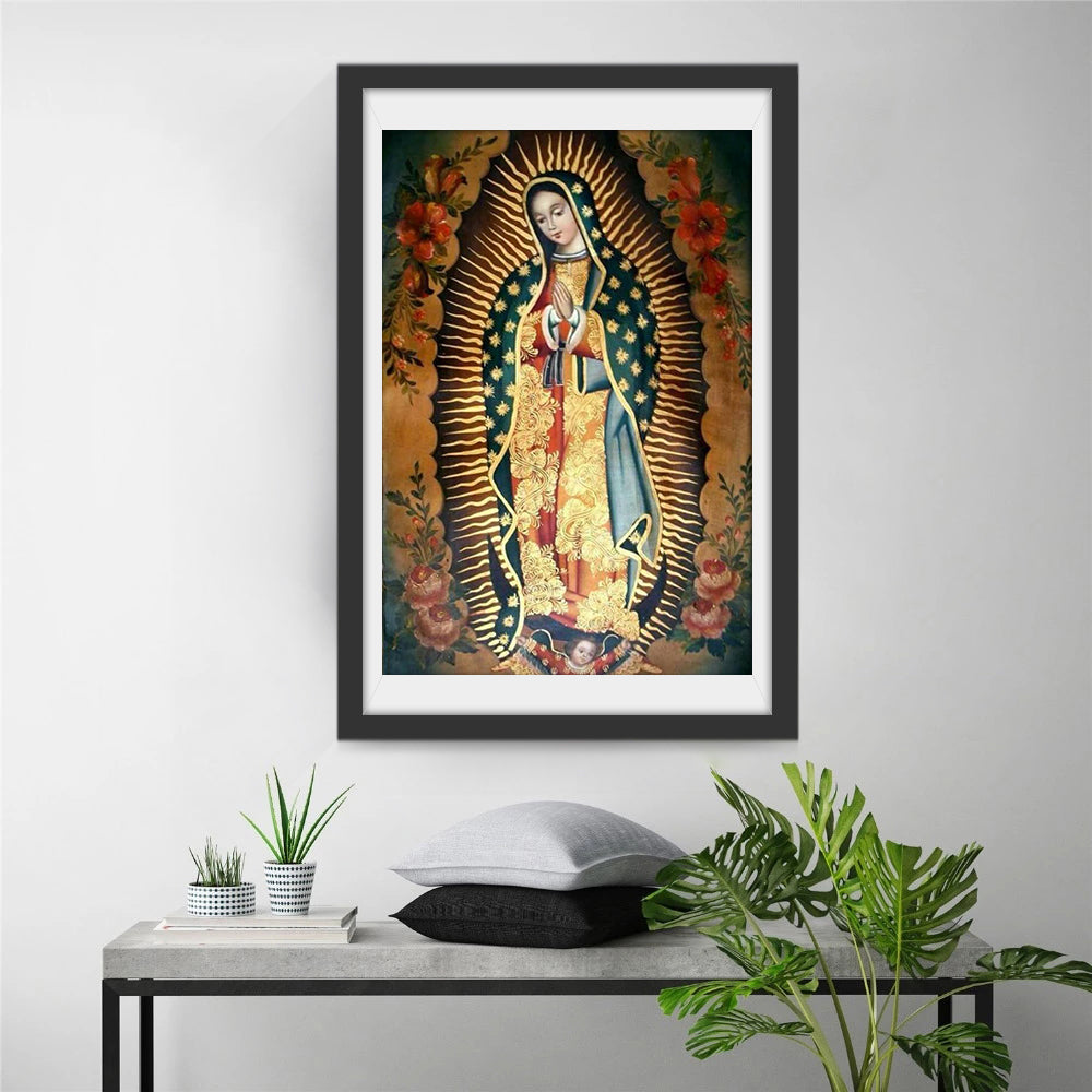 Guadalupe Madonna met Stralende Glorie Diamond Painting