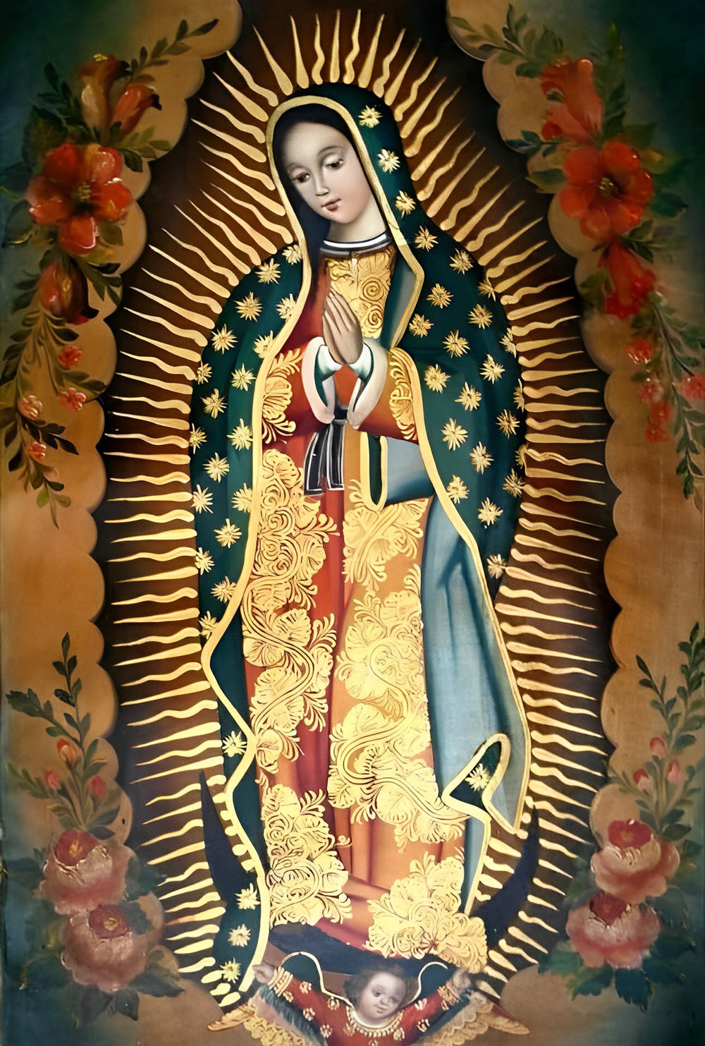 Guadalupe Madonna met Stralende Glorie Diamond Painting
