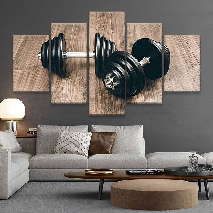 Halters in Houten Decor 5 Platen Diamond Painting