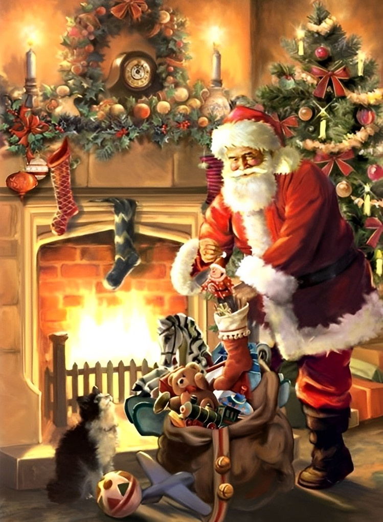 Hartverwarmende Kerstbeelden Diamond Painting
