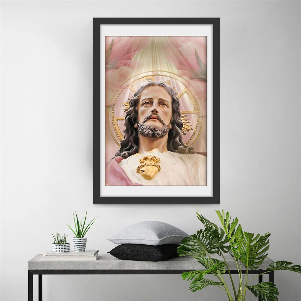 Heilig Hart van Jezus in Glorie Diamond Painting
