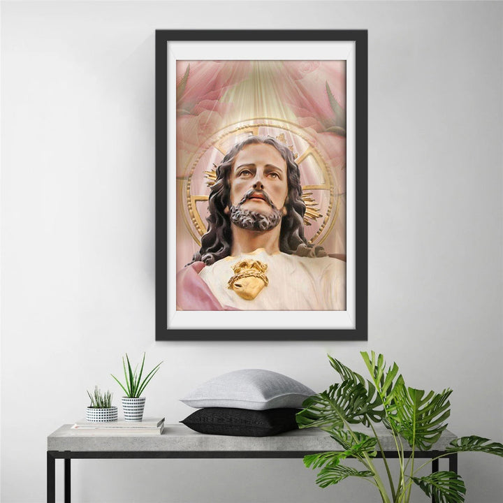 Heilig Hart van Jezus in Glorie Diamond Painting