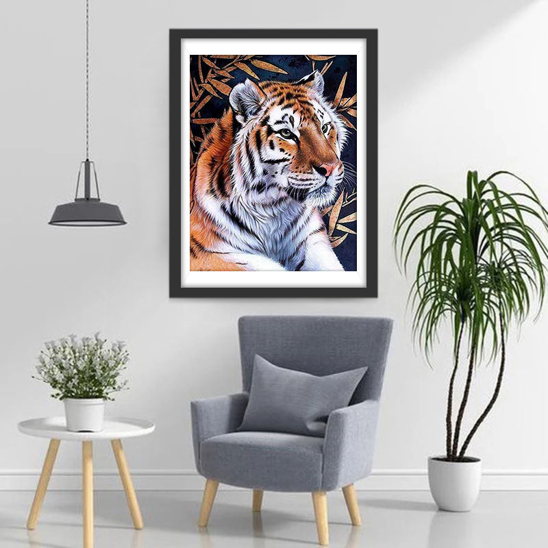 Herfstbladeren en Tijgers Diamond Painting