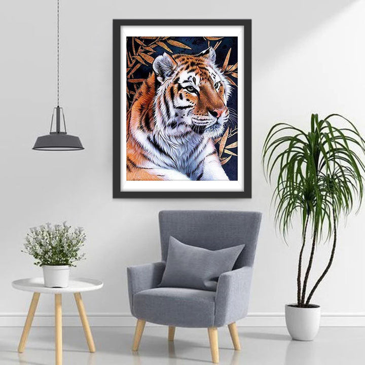 Herfstbladeren en Tijgers Diamond Painting